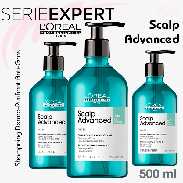 SCALP ADVANCED Shampoing Dermo-Purifiant Anti-Gras 500ml
