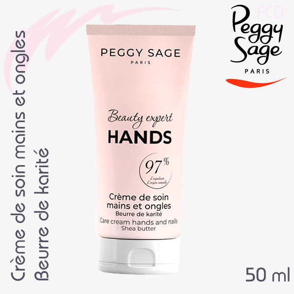 Crème de soin mains et ongles Beurre de karité Peggy Sage