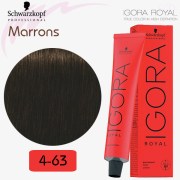 Igora Royal 4-63 Châtain moyen marron mat 60ml