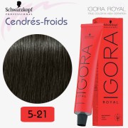 5-21 Châtain clair fumé cendré | Cendrés froid Igora Royal Schwarzkopf