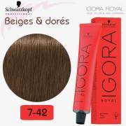 Igora Royal 7-42 Blond moyen beige cendré 60ml