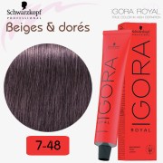 Igora Royal 7-48 Blond moyen beige rouge 60ml