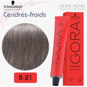 8-21 Blond claire fumé cendré | Cendrés froid Igora Royal Schwarzkopf