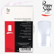 100 Capsules universelles carré transparentes 142605 Peggy Sage