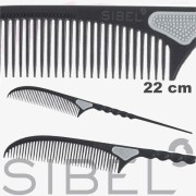 Peigne de queue Carbone 22 cm Sibel