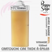 Cartouche de cire tiède à épiler tête étroite Miel Peggy Sage