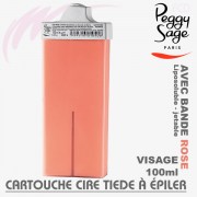 Cartouche de cire tiède à épiler tête étroite rose Peggy Sage