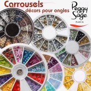 Carrousels décors et strass pour ongles | Peggy sage