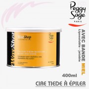 Cire tiède à épiler liposoluble miel 400ml WaxShop de Peggy Sage