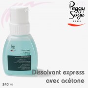 Dissolvant express avec acétone 240 ml Peggy Sage