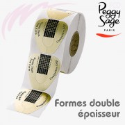 500 Formes adhésives pour ongles, double épaisseur Peggy Sage