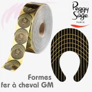 500 Formes adhésives pour ongles, fer à cheval GM Peggy Sage