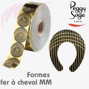 500 Formes adhésives pour ongles, fer à cheval MM Peggy Sage