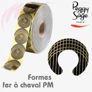 500 Formes adhésives pour ongles, fer à cheval PM Peggy Sage