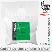 Galets de cire chaude à épiler vert Peggy Sage