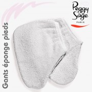 Paire de gants éponge pour les pieds Peggy Sage