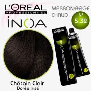 INOA color 5,32 Châtain clair doré irisé