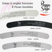 Lime à ongles 2 faces forme banane zebra Peggy Sage