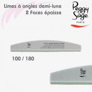 Lime à ongles 2 faces demi-lune épaisse Peggy Sage