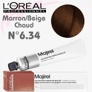 Majirel Marron beige chaud n°6.34 Blond Foncé Doré Cuivré 50 ml