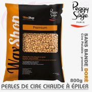 Perles de cire chaude pelable premium doré  WaxShop de Peggy Sage