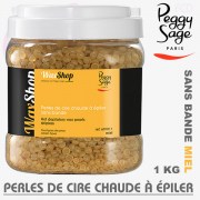 Perles de cire chaude à épiler miel 1kg  WaxShop de Peggy Sage