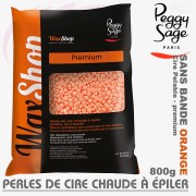 Perles de cire chaude pelable premium Orange  WaxShop de Peggy Sage