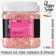 Perles de cire chaude à épiler Rose 1kg  WaxShop de Peggy Sage