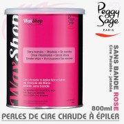 Cire chaude pelable rose WaxShop de Peggy Sage