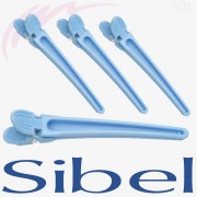 Pinces sépare-mèches plastique bleue 10cm