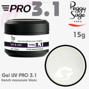 Gel PRO 3.1 - French manucure blanc 15g Peggy Sage