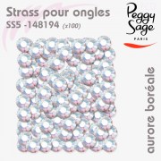 100 Strass pour ongles  aurore boréale SS5 - 148194 Peggy Sage