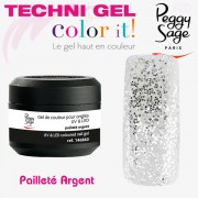 TechniGel Color It Pétillant Pailleté Argent Peggy Sage