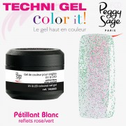 TechniGel Color It Pétillant Blanc (reflets rose/vert) Peggy Sage