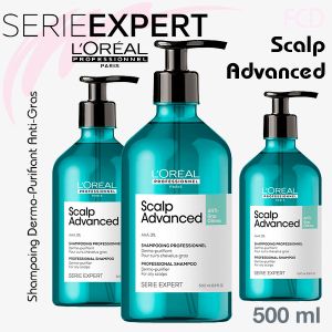 SCALP ADVANCED Shampoing Dermo-Purifiant Anti-Gras 500ml