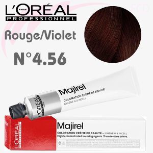 Majirel Rouge-Violet n°4.56 Châtain acajou rouge tube 60 ml L'Oréal Professionnel