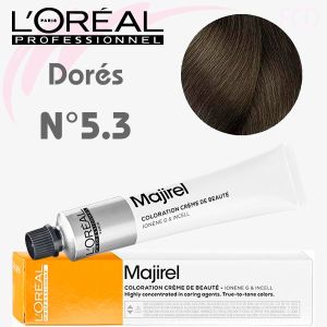 Majirel Doré n°5.3 Châtain Clair Doré 60 ml L'Oréal Professionne