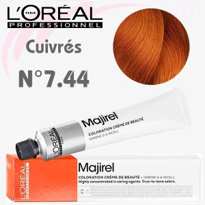 Majirel Cuivré n°7.44 Blond Cuivré Profond 50 ml L'Oréal Professionnel