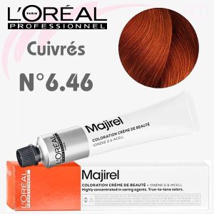 Majirel Cuivré n°6.46 Blond Foncé Cuivré Rouge 50 ml L'Oréal Professionnel