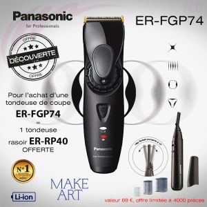 Panasonic ER-FGP82 Tondeuse à cheveux professionnelle, Noir : :  Beauté et Parfum