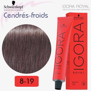 8-19 Blond clair frêne violet | Cendrés froid Igora Royal Schwarzkopf